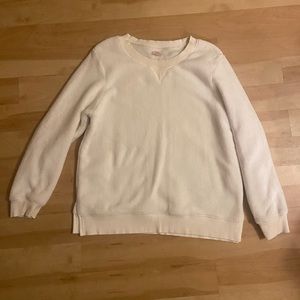 White cozy sweatshirt